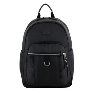Eastsport Limited Backpack Everyday School & Travel Bookbag Black Chrome